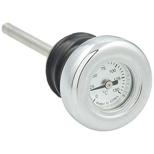 キジマ(Kijima) バイクパーツ ディップスティック油温計 ソフテイル('84-'99)/XL('93-'03) クロームベゼル HD-04 | 