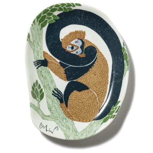 楠橋紋織 【moritaMiW】 小皿 茂林の枝の猿 【M-68387-00-2】 日本製 | 