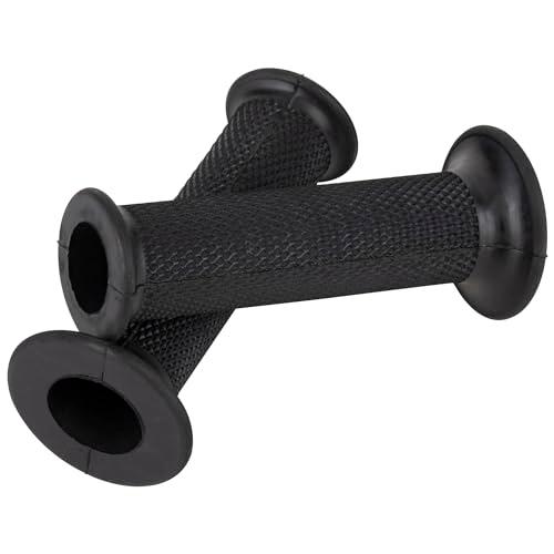 キジマ(Kijima) バイクパーツ グリップ ラバー製 114mm φ22.2mm 貫通タイプ 汎用 ブラック 201-202 | 