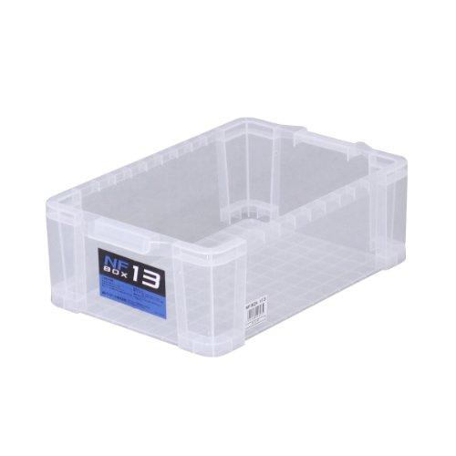 JEJアステージ 収納ボックス 日本製 NFボックス #13 積み重ね クリア [幅29×奥行43.5×高さ14.5cm] | 