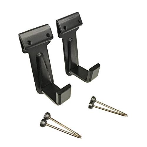 福井金属工芸 B.S壁用額受 受け幅20mm 黒 和室用 壁掛け金具 釘打ちタイプ 飾り額 2319-A | 