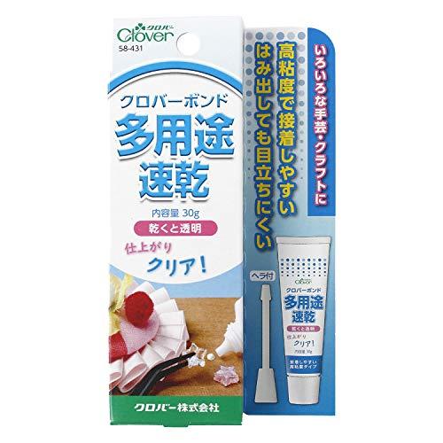 クロバー(Clover) ボンド 多用途・速乾 ヘラ付き 30g CL58-431 白 | 
