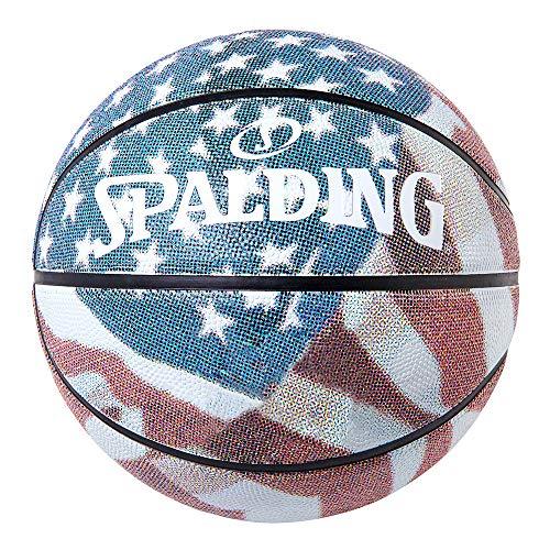 SPALDING(スポルディング) バスケットボール スターズアンドストライプス ラバー 7号球 84-320J バスケ バスケット レッド/ホ | 