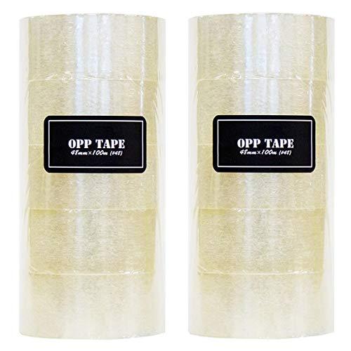 HIROYUKI OPP粘着テープ 梱包用 幅48mm×長さ100m (10巻セット) | 