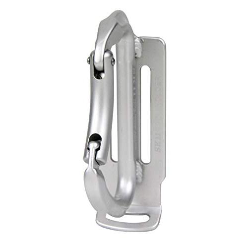 SK11 アルミツールフック ベルト幅50mm用 SATH-SILVER 耐荷重3kg シルバー 落下防止コード取付可能 | 