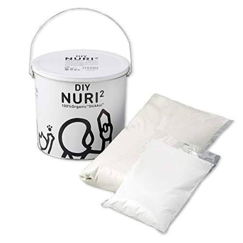 田川産業 100％オーガニックしっくい DIY NURI2 ナチュラルホワイト 5kg | 