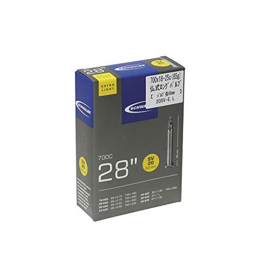 SCHWALBE(シュワルベ) 【正規品】700×18/25C用軽量チューブ 仏式 60mmロングバルブ 20SV-E.L | 