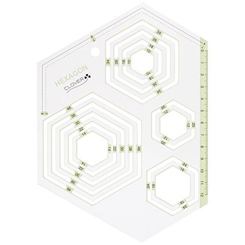 Clover ピーステンプレート 六角形 57-995 | 