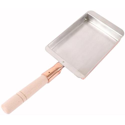 遠藤商事 TKG 銅玉子焼き 関西型 13.5cm 幅135×奥行180mm ガス火対応 質量(kg)0.68 銅の優秀な熱伝導率で、すばやい調 | 