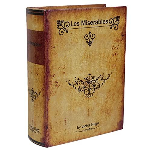 アンティーク風 シークレットボックス Lサイズ 「Les Miserables」 洋書型 小物入れ アクセサリー 収納 金庫 ケース | 