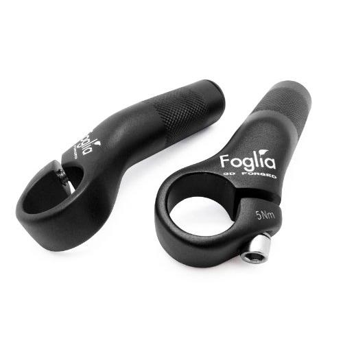 フォグリア(FOGLIA) 自転車 バーエンドバー ブラック 補助 ハンドル クロスバイク ロードバイク 径22.2mm | 