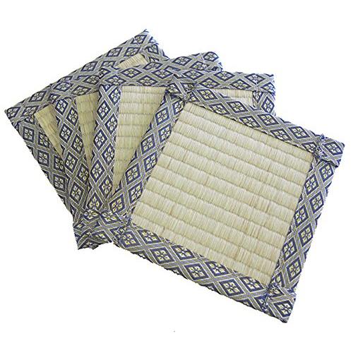 萩原(Hagihara) い草 座卓敷き 4枚組 約16×16cm ナチュラル 144001010 | 