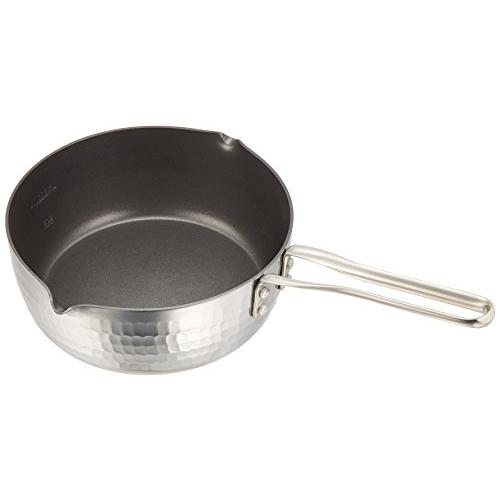 遠藤商事 TKG 片手鍋 雪平鍋 18cm アルミ製 こびりつきにくいテフロン加工 IH対応 ハンドルが熱くなりにくい特殊構造 便利な目盛付 業 | 