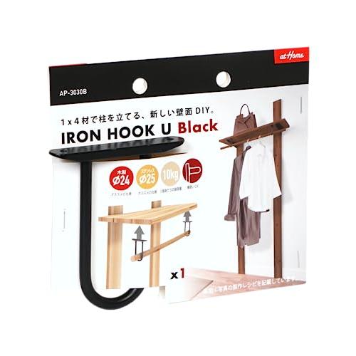 アイワ金属 アイアンフックU ブラック 1個入 AP-3030B | 