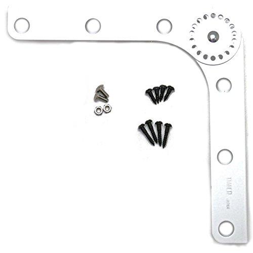 田邊金属(Tanner) 工業所 自由な角度調整ができる棚受 フリーステー 白 1本 | 