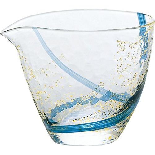 東洋佐々木ガラス 冷酒カラフェ ブルー 300ml 片口 江戸硝子 八千代窯 日本製 63700 | 