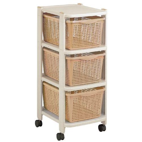 不動技研(Fudogiken) ニュークローゼットラック 3D ハイグレー/ベージュ F-2441 | 