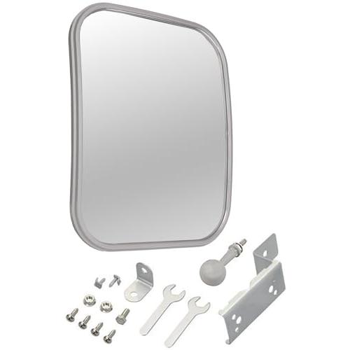 エーモン(amon) 安全計画 ガレージミラー 曲面率650R 約240×190mm 家庭用カーブミラー 6604 | 