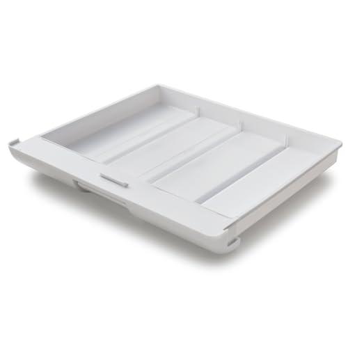 伊勢藤(ISETO) テーブル引き出し テンダーワイド(仕切り板付) ホワイト 幅35.4×奥行30.0×高さ4.0cm (内寸)幅30.4×奥 | 