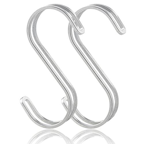 SORO:U ステンレス ダブル S字フック Lサイズ 2個入 (耐荷重9kg) 18-8ステンレス製 | 