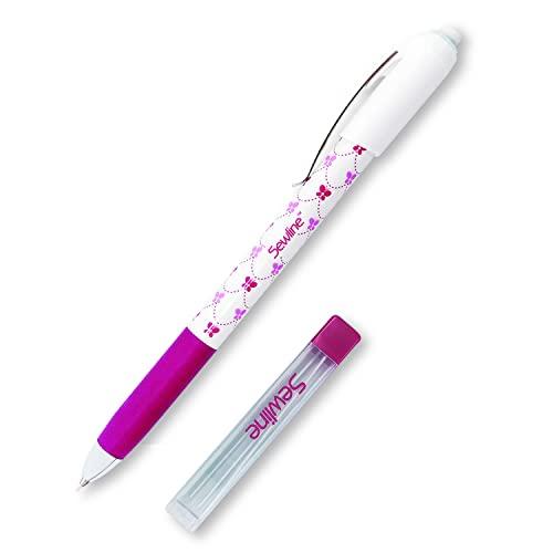 Sewline ソーライン 布用 シャープペンシル ・ 替芯 セット 0.9mm 白 消しゴム 付き FAB50037 | 