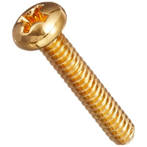 SCUD シングルコイルピックアップ取付ビス、インチサイズ、8P ゴールド W-SPG | 