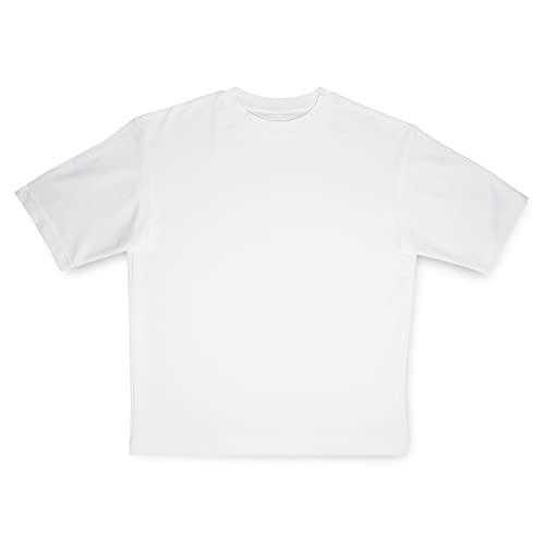 おたふく手袋 夏用Ｔシャツ フーバー [オーバーサイズ 5分袖 外側コットン 肌面側冷感ポリエステル ポケット付] FB-700 ホワイト Mサ | 