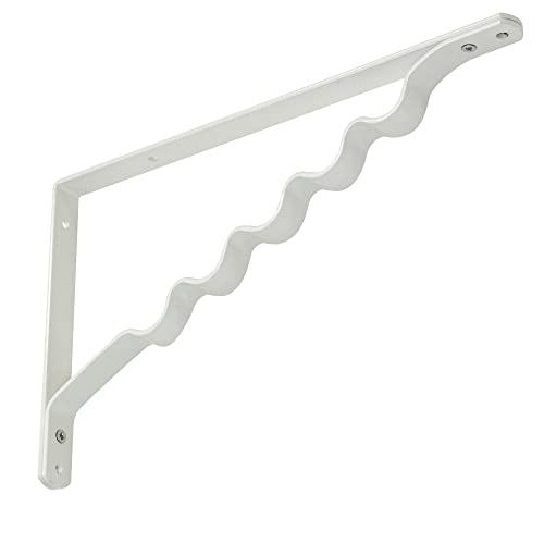 和気産業 ハンガーブラケット ホワイト 240mm 棚受 パイプ 吊り下げ 収納 TK-103 1個入り | 