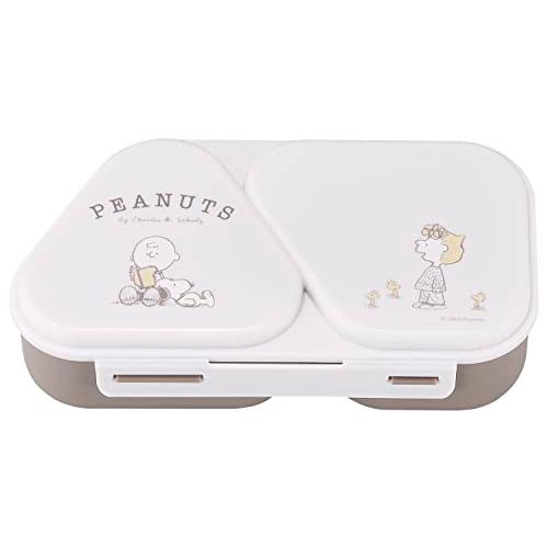 OSK(オーエスケー) 弁当箱 PEANUTS EVERYDAY にぎらず作れておかずも入るおにぎりケース ベージュ 465ml 日本製 スヌー | 
