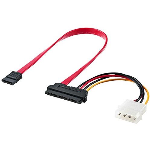 サンワサプライ(Sanwa Supply) 電源コネクタ一体型SATAケーブル(0.5m) TK-PWSATA7-05×3セット | 