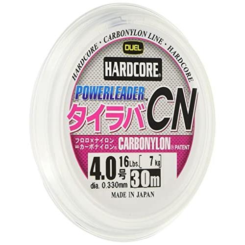 DUEL(デュエル) カーボナイロンライン 4.0号 ハードコア パワーリーダー タイラバ カーボナイロンライン 30m 4.0号 ナチュラルク | 