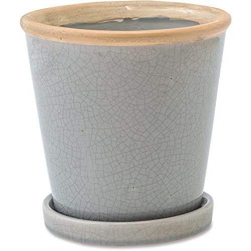 POSH LIVING(ポッシュリビング) グロッシーポット ムーンミスト サイズ：約φ16 H16.5 30762 | 