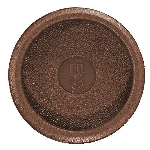 和気産業 イスキャップ 平置 丸型 茶 50mm 椅子脚 家具 床 GK-262 1個 | 