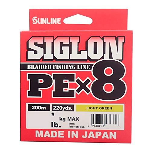 サンライン(SUNLINE) ライン シグロン PEx8 200m ライトグリーン 0.5号 8LB J | 