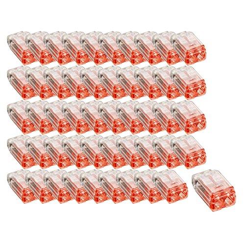 JAPPY 差込形電線コネクタ (クイックロック)赤透明 50個 QLX2-JP-RCL | 