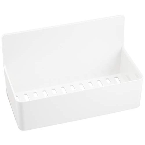 東和産業 浴室用ラック ホワイト 約19.2×9.4×11.2cm バスルーム マグネット お風呂 磁着SQ バスポケット 39207 ホワイト | 
