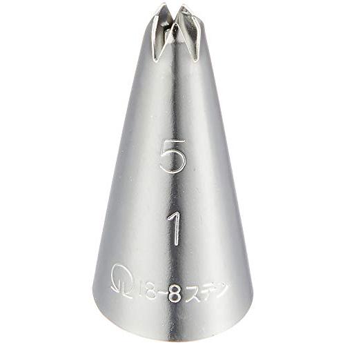 遠藤商事 業務用 口金 花型 5切 No. 1 18-8ステンレス 日本製 WKT31051 | 