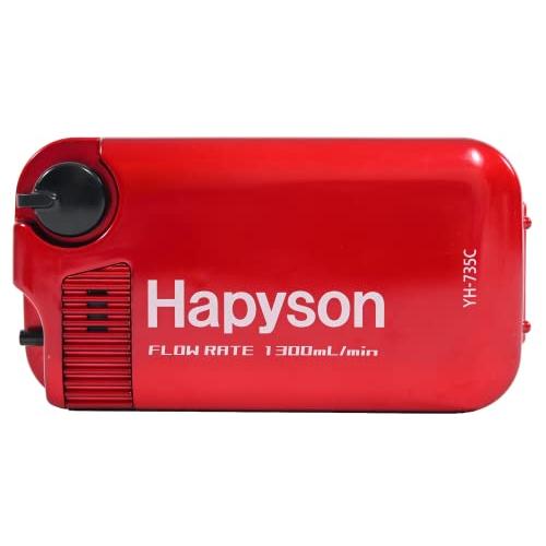 ハピソン(Hapyson) YH-735C-R 乾電池式エアーポンプ メタリックレッド | 