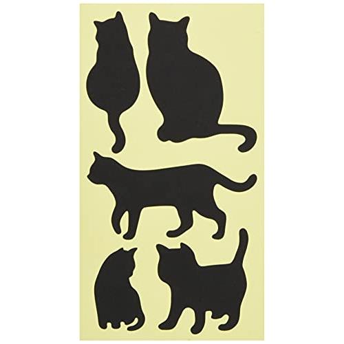 リンテックコマース ちょっと障子・ふすまシール ネコ・黒 SOJS063 | 