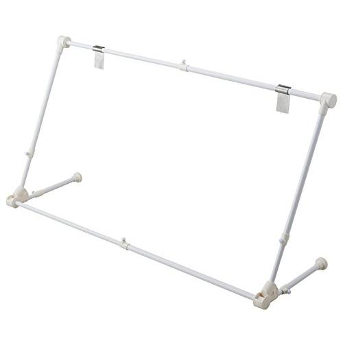 ライクイット (like-it) 洗濯 部屋干し 速乾ハンガー 約幅70~90x奥行27~33x高48~70cm ホワイト 日本製 洗濯物 花粉 | 