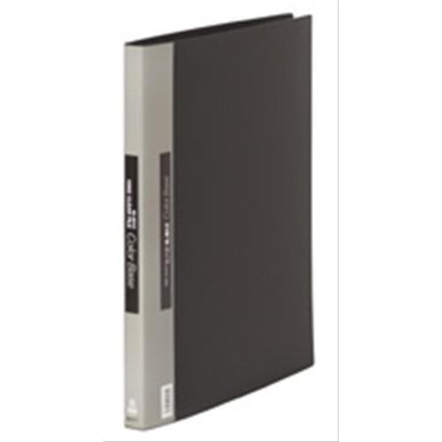 キングジム クリアファイル カラーベース 差替式 最大収納65ポケット 36穴 B4タテ 黒 149-BK | 