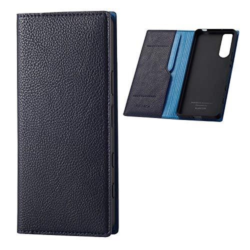 エレコム Xperia 5 II ケース ソフトレザー イタリアン(Coronet) ロイヤルネイビー PM-X203PLFYILNV | 