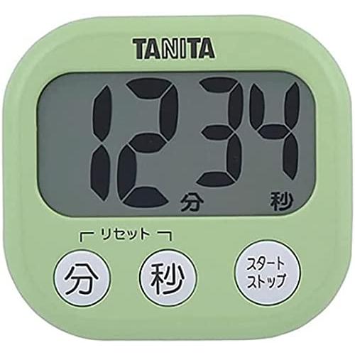 タニタ tanita キッチン 勉強 学習 タイマー 大画面 大音量 100分 マグネット スタンド付き グリーン でか見えタイマー TD-38 | 
