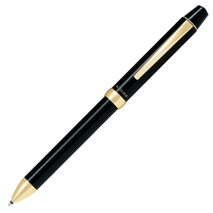 Pilot パイロット 多機能筆記具 3+1リッジ 3色ボール0.7mm黒/赤/青+0.5mmシャープ グロスブラック BTHRT5SR-GLB | 