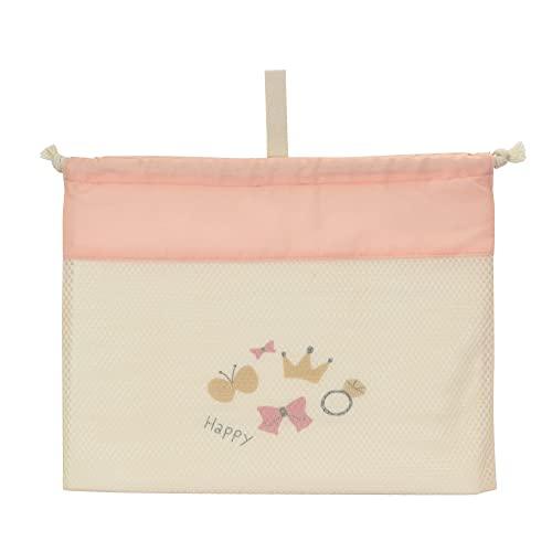 クツワ Ratta 巾着袋 メッシュ Lサイズ ピンクベージュ ST509PK | 