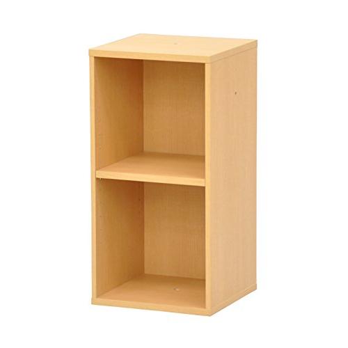 エイアイテック(AITECH) AIS カラーボックス2段 幅30cm 奥行29.4cm 高さ60cm 単品 ニュープレージ ナチュラル NPG | 