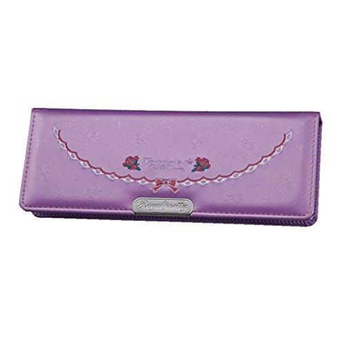 クツワ ペンケース マグネット筆入 ローズ 1ドア 軽量 パープル SF010PU | 