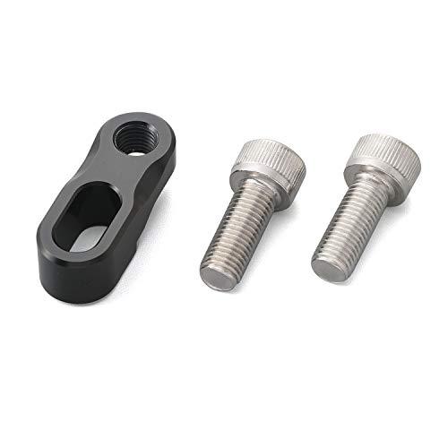 デイトナ(Daytona) バイク用 ミラーステー 片側1個 10mm正ネジ/逆ネジ付属 オフセットホルダー 20-30mm ブラック 9961 | 