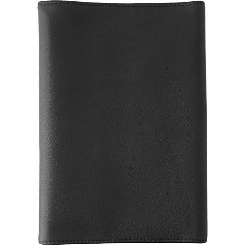 スリップオン(SLIP-ON) フリータイプ四六判ブックカバー OSL ソフトレザー 本革 ブラック OSL-4501-BK | 