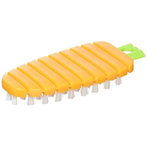 小久保工業所 野さしい菜ブラシ にんじん型 (野菜用ブラシ/吊り下げ式) 野菜ブラシ キッチンブラシ キッチンツール 台所 (オレンジ/日本製) | 